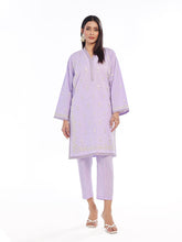 Oaks - Embroidered Pret Shirt Trouser Dobby Lilac - 2 Piece