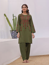 Oaks - Embroidered Pret Shirt Trouser Khaddar Green - 2 Piece