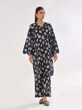 Oaks - Printed Pret & Unstitched Shirt Trouser Swiss Lawn Black - 2 Piece