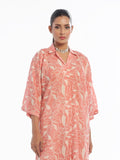 Oaks - Printed Unstitched Swiss Lawn Peach - OL2PT-6298-A - 2 Piece - Unstitch