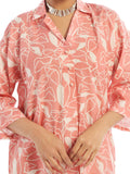 Oaks - Printed Unstitched Swiss Lawn Peach - OL2PT-6298-A - 2 Piece - Unstitch