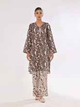 Oaks - Printed Pret & Unstitched Shirt Trouser Swiss Lawn Grey - 2 Piece