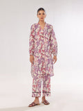 Oaks - Printed Pret & Unstitched Shirt Trouser Swiss Lawn Purple - 2 Piece