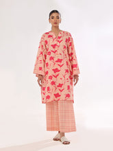 Oaks - Printed Pret & Unstitched Shirt Trouser Swiss Lawn Peach - 2 Piece