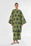Oaks - Printed Unstitched Swiss Lawn Green - OL2PT-6313-A - 2 Piece - Unstitch