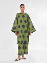 Oaks - Printed Pret & Unstitched Shirt Trouser Swiss Lawn Green - 2 Piece