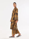 Oaks - Printed Unstitched Swiss Lawn Mustard - OL2PT-6314-A - 2 Piece - Unstitch