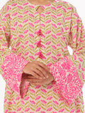 Oaks - Printed Unstitched Lawn Pink - OL2PT-6325-A - 2 Piece - Unstitch
