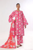 Oaks - Printed Unstitched Swiss Lawn Pink - OL3P-6305-A - 3 Piece - Unstitch