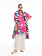 Oaks - Printed Unstitched Swiss Lawn Pink - 3 Piece