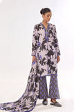 Oaks - Printed Unstitched Swiss Lawn Black & Blue - OL3P-6342-A - 3 Piece - Unstitch