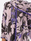 Oaks - Printed Pret & Unstitched Suit Swiss Lawn Black & Blue - 3 Piece