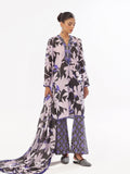 Oaks - Printed Pret & Unstitched Suit Swiss Lawn Black & Blue - 3 Piece