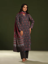 Oaks - Printed Pret Suit Cambric Charcoal - 3 Piece