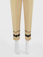 Oaks - Women Beige Lawn Trouser - 1 Piece