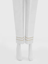 Oaks - Women White Silk Blend Trouser - 1 Piece