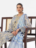 Oaks - Embroidered Pret & Unstitched Suit Masoori Lawn Blue - 3 Piece