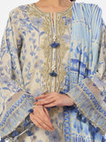 Oaks - Embroidered Pret & Unstitched Suit Masoori Lawn Blue - 3 Piece