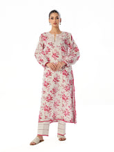 Oaks - Embroidered Unstitched Masoori Lawn White & Pink - 2 Piece
