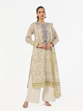 Oaks - Embroidered Pret & Unstitched Suit Masoori Lawn Mehndi - 3 Piece