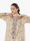 Oaks - Embroidered Pret & Unstitched Suit Masoori Lawn Mehndi - 3 Piece