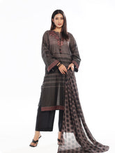 Oaks - Embroidered Pret & Unstitched Masoori Lawn Black - 3 Piece