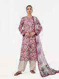 Oaks - Embroidered Unstitched Masoori Lawn Magenta - 3 Piece