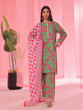 Oaks - Printed Pret & Unstitched Suit Lawn Green - 3 Piece
