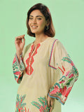 Oaks - Printed Pret & Unstitched Lawn Beige - 1 Piece