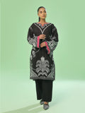 Oaks - Printed Pret & Unstitched Lawn Black - 1 Piece
