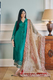 Kaanchi London - Zainia Organza Suit For Women - Green - 3 Piece