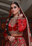 Huma Adnan raneesha Lehnga choli Maroon 3 Piece