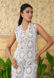 Huma Adnan - Zaha - Chikankari - Grey - 2 Piece