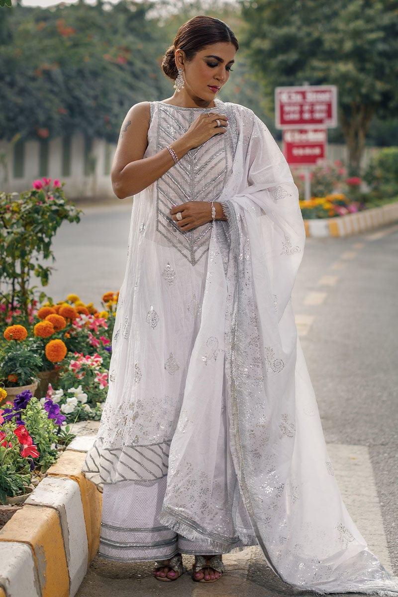 Pinktree - Ras Malai - White - Organza Border - 3 Piece - Studio by TCS