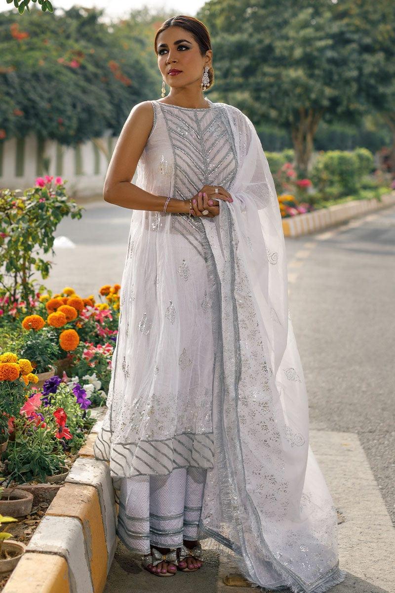 Pinktree - Ras Malai - White - Organza Border - 3 Piece - Studio by TCS