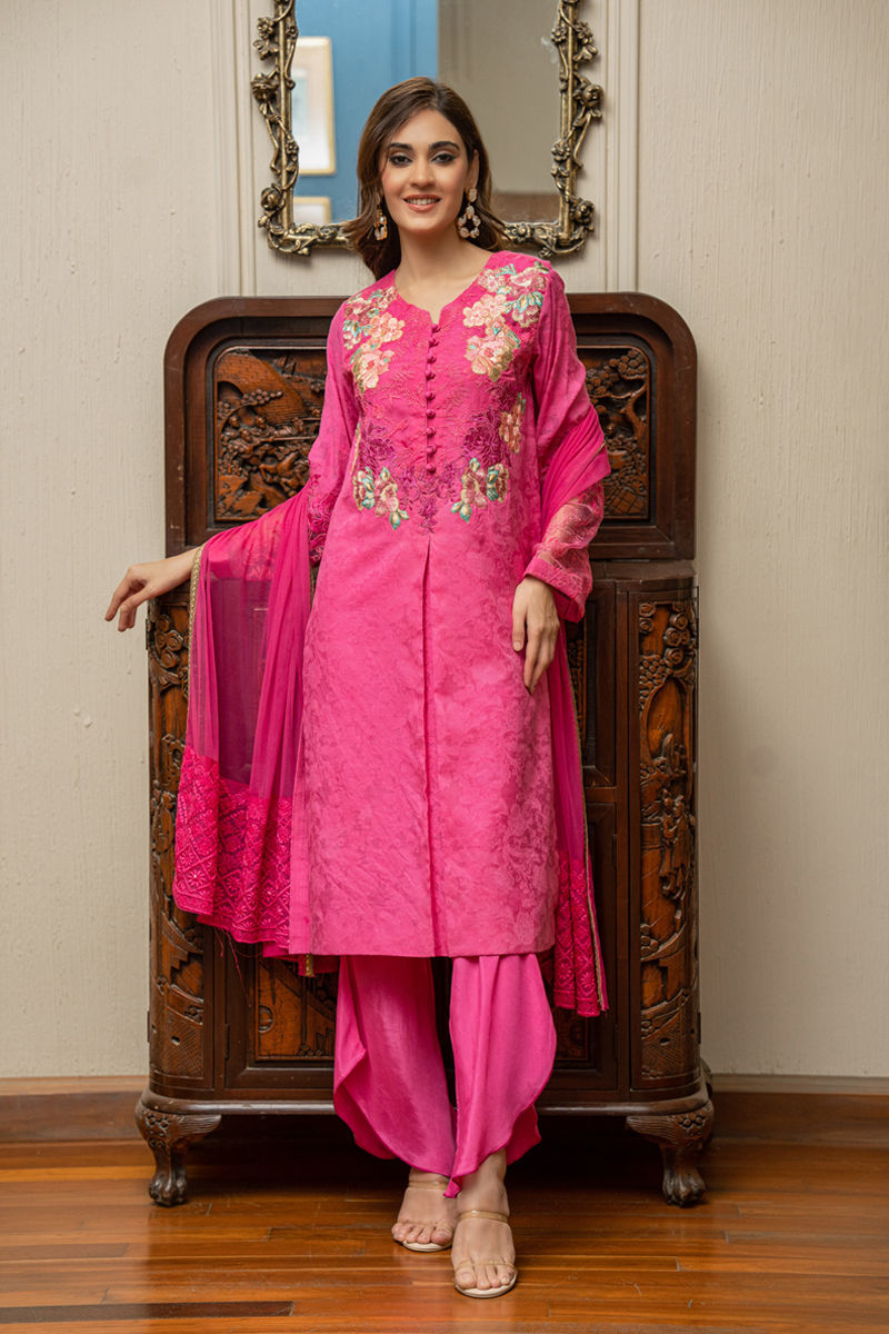 Shamaeel - TL-03 - Textured Khaadi Net/Cotton Silk