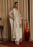 Huma Adnan - Samaa - White - Raw Silk - 3 Piece