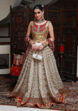 Huma Adnan aizelle Lehnga choli Champagne 3 Piece