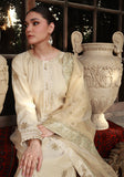 Huma Adnan emaan Suit Beige Champagne 3 Piece