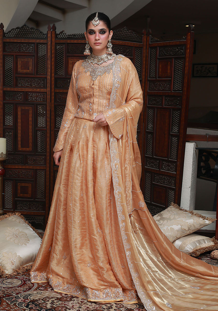 Huma Adnan noreesa Jacket Gold 3 Piece