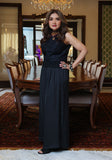 Huma Adnan - Zawiya - Chikankari & Chiffon - Black - 2 Piece