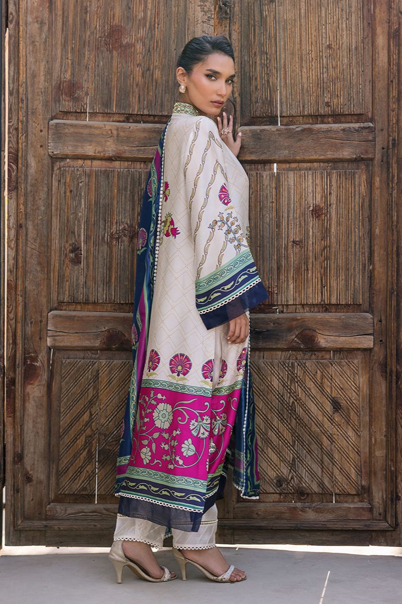 Deepak Perwani - KUD04 - Pure Silk - 3 Piece