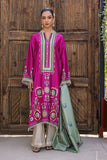Deepak Perwani - KUD05 - Pure Silk - Magenta - 3 Piece