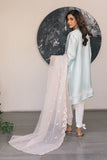 Deepak Perwani - Kut326 - Shisha Silk - Powder Blue - 3 Piece