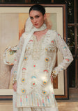 Huma Adnan nayara Suit Ivory 3 Piece