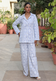 Huma Adnan - Reyah - Chikankari - Ice Blue - 2 Piece