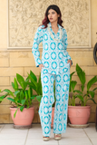 Huma Adnan - Zirah - Teal Blue - Chikankari - 2 Piece