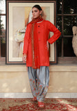 Huma Adnan rehaya Suit Red 3 Piece