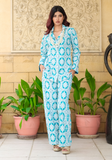 Huma Adnan - Zirah - Teal Blue - Chikankari - 2 Piece