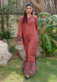 Huma Adnan - zarlish - Kaftan - Red - Silk - 2 Piece